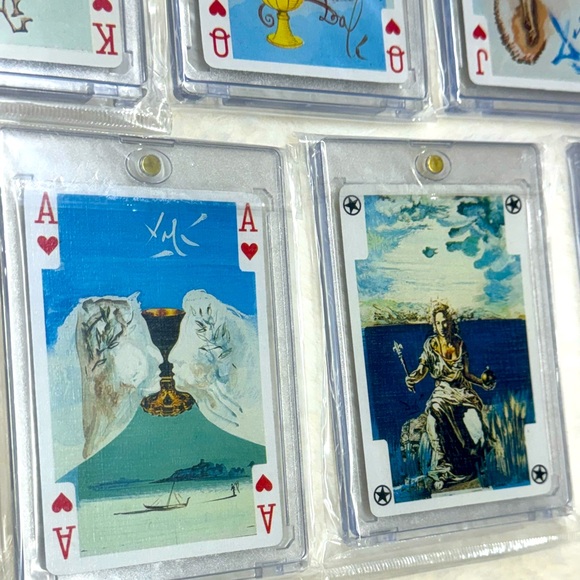 1987 SALVADOR DALI (1 Card) RARE IN Framed Collectors HARD CASE - Picture 3 of 11